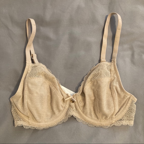 Chantelle Le Marais Lace Unlined Underwire Nude - Picture 2 of 5